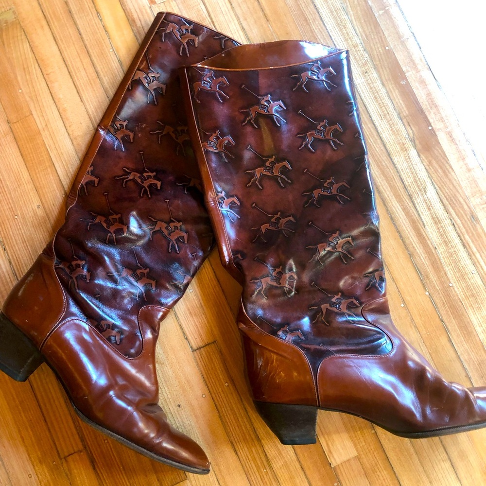 Vintage leather boots
